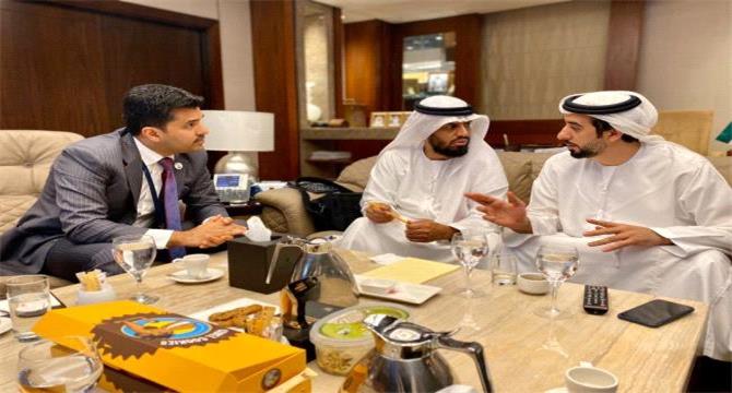 الانتقالي يناقش مع مسؤولين اماراتيين دراسة مشروع مستشفى بالعاصمة عدن