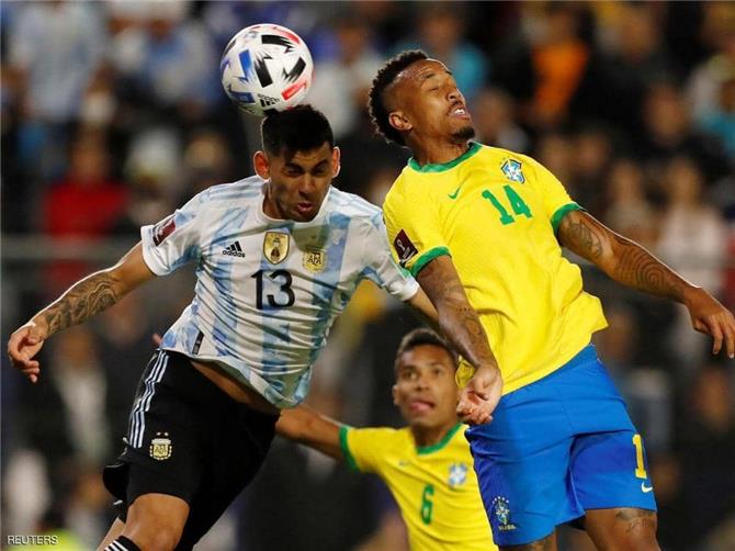 في مباراة متوترة وسريعة الإيقاع الأرجنتين تتعادل مع البرازيل