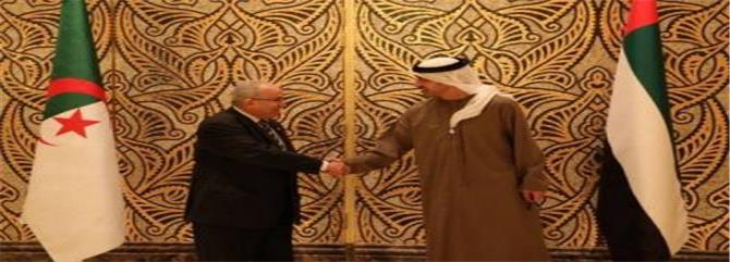 وزير الخارجية الجزائري يعقد جلسة مباحثات مع نظيره الإماراتي