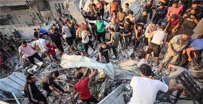 عشرات الضحايا في غارتين منفصلتين شمال قطاع غزة